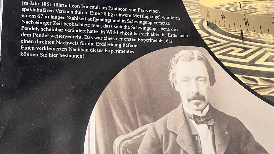 Foucault pendulum in the curch Pöllau - Impression #2.3