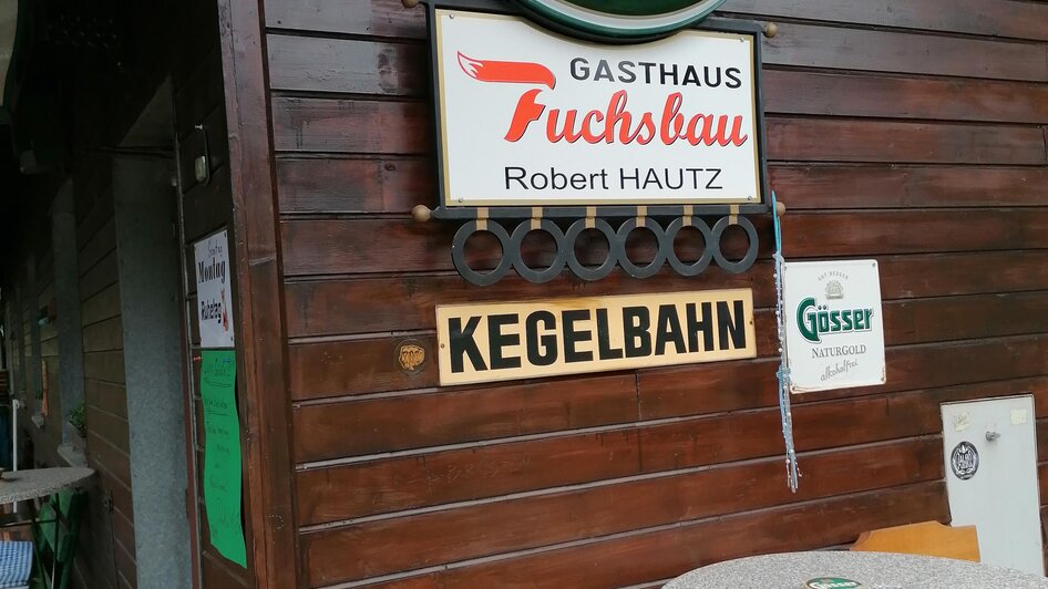 Zugang Kegelbahn | © Gasthaus Fuchsbau