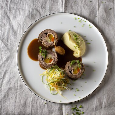 Essen bei den Geschwistern Rauch