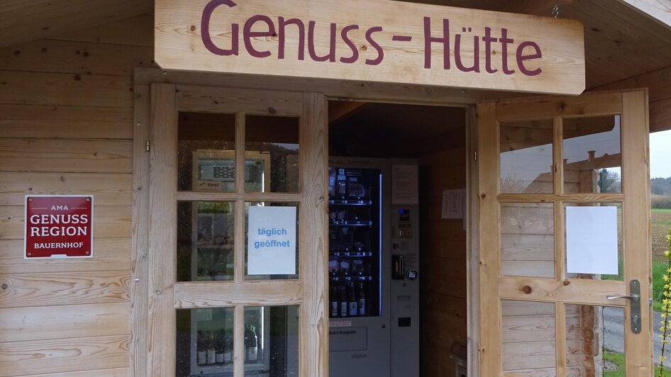 Genusshütte am Hof von Familie Patz | © Erwin Patz