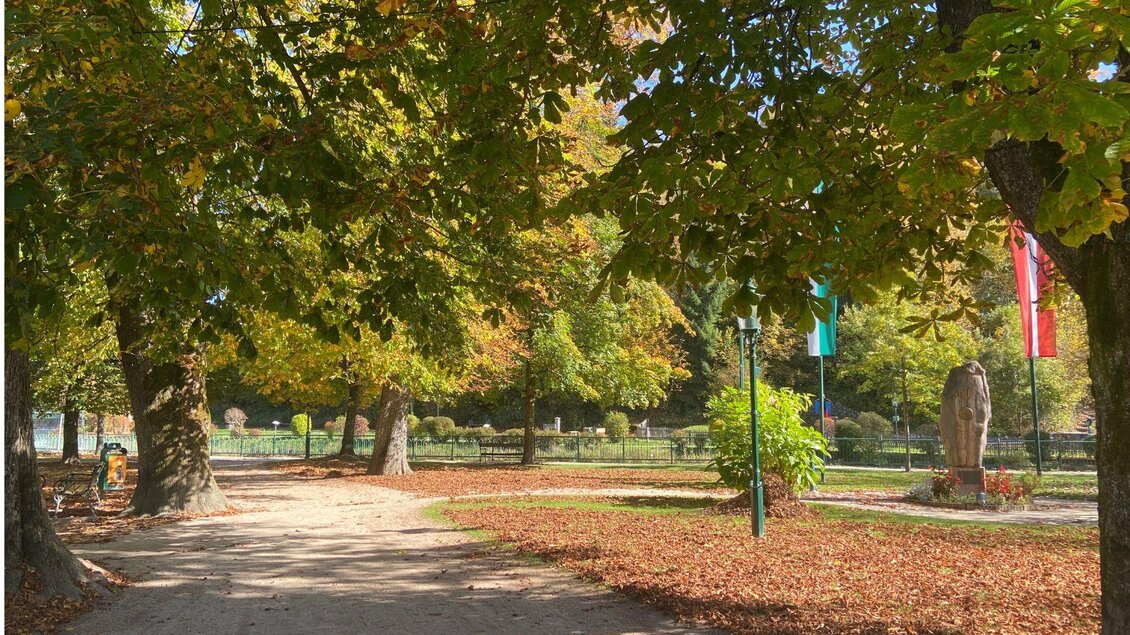 Kurpark, Bad Aussee, Herbst | © TVB Ausseerland Salzkammergut/Jana Grill