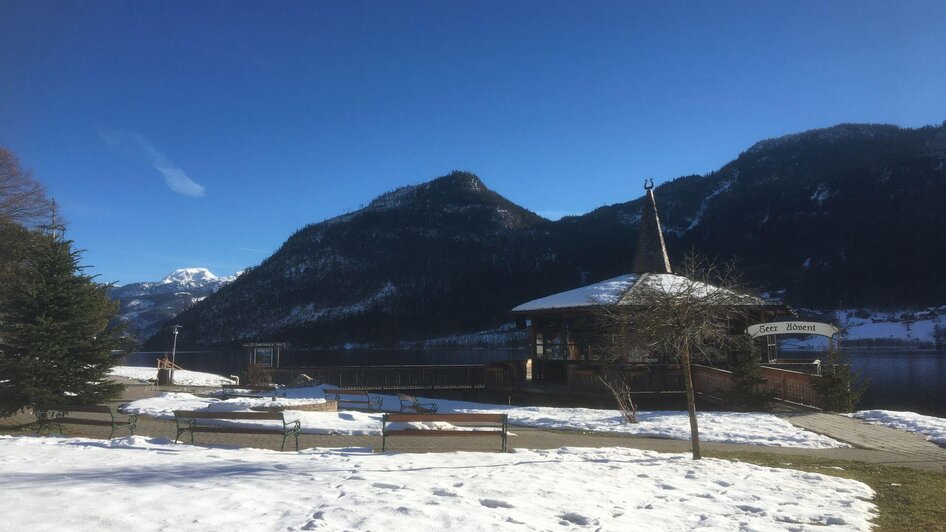 Gemeindepark Grundlsee im Winter | © Waltraud Loitzl