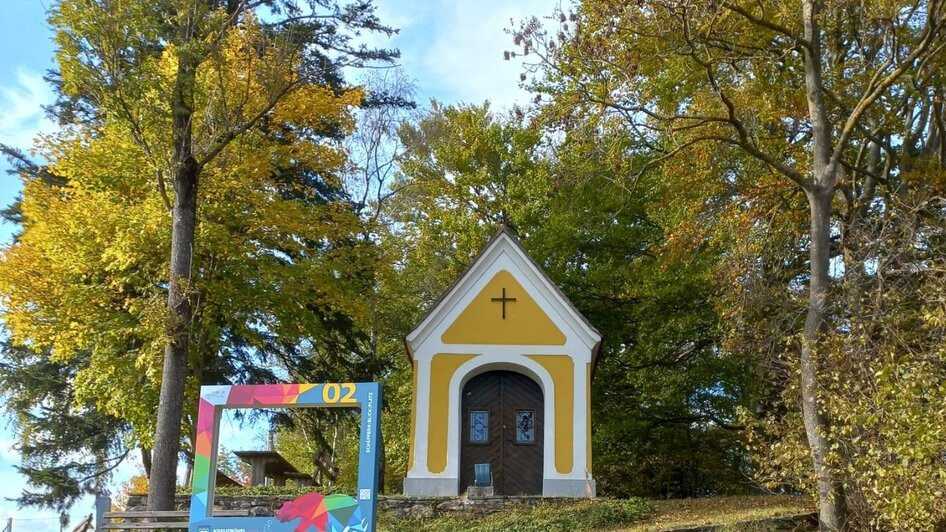 Rastplatz bei der Kreuzbühel Kapelle in Schäffern | © Gemeinde Schäffern