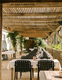 Terrasse mit Ausblick | © SAZIANI Restaurant & Hotel | Zanshin Kuge | © SAZIANI Restaurant & Hotel