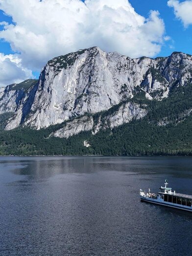 Boat trip, Altaussee, boat with Trisselwand | © Altaussee Schifffahrt | Altaussee Schifffahrt | © Altaussee Schifffahrt