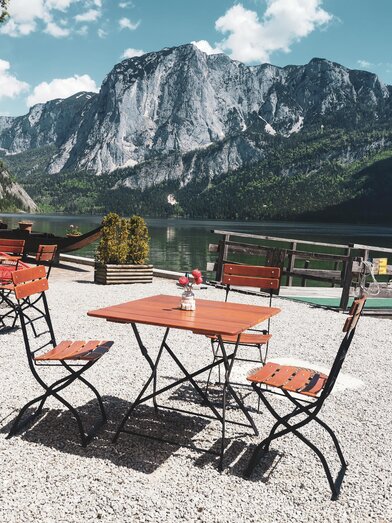 Lake Lounge, Altaussee, view of Altausseer Lake | © Theresa Schwaiger | Theresa Schwaiger | © Theresa Schwaiger