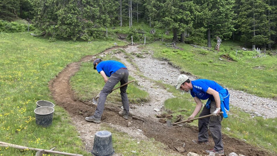 Wegarbeiten durch Steig.at