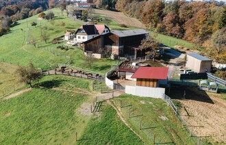 Tatanka Bisonzucht_Hof von oben | © Familie Pucher