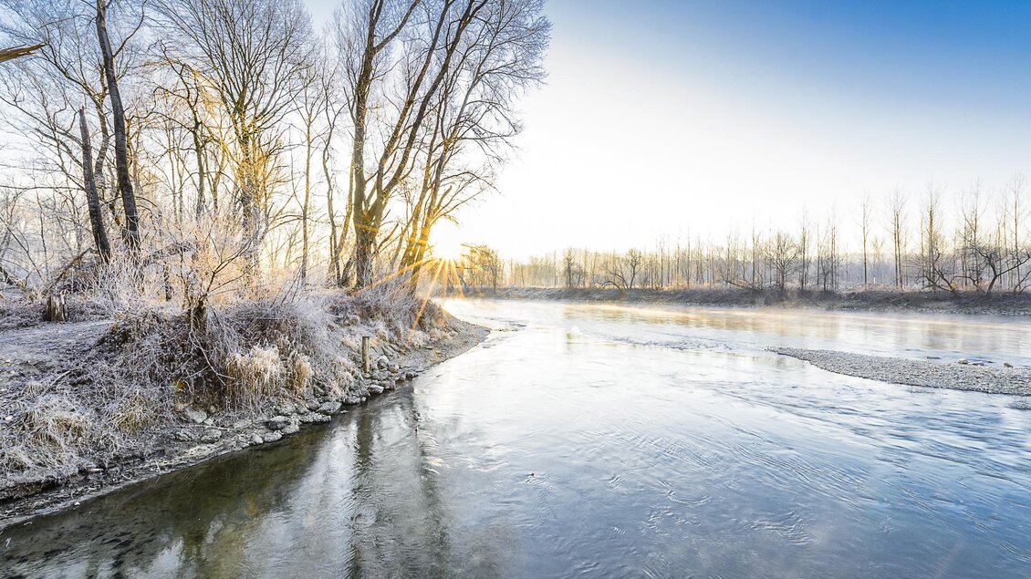 Winter mit Reif an der Mur | © Thermen- & Vulkanland