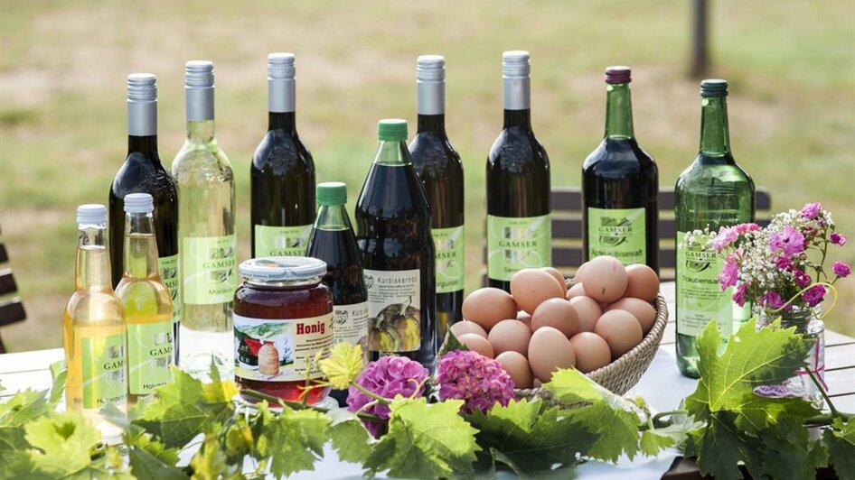 Weingut & Gästezimmer Gamser Produkte | © Weingut & Gästezimmer Gamser