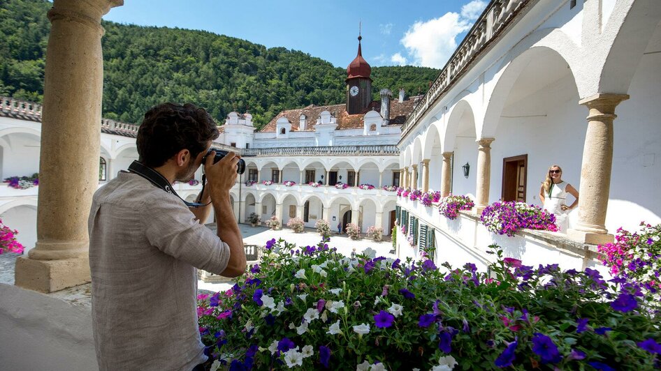 Renaissance-Innenhofen von Schloss Herberstein | © Steiermark Tourismus, ikarus.cc