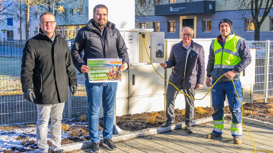 Präsentation der neuen E-Bike Ladestationen | © Stadtgemeinde Feldbach