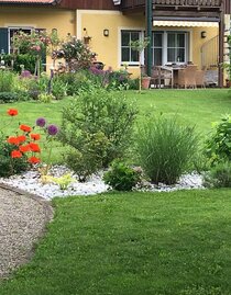 Terrasse mit Blick auf die Gartenfläche | © Herberts Stubn | © Herberts Stubn