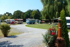 Campingplatz mit unseren Oldtimern