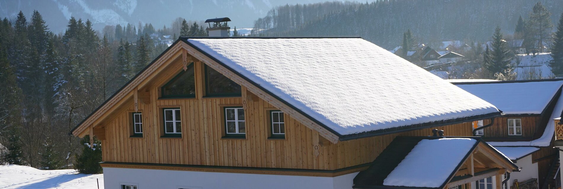 Winter, Aussicht auf Dachstein