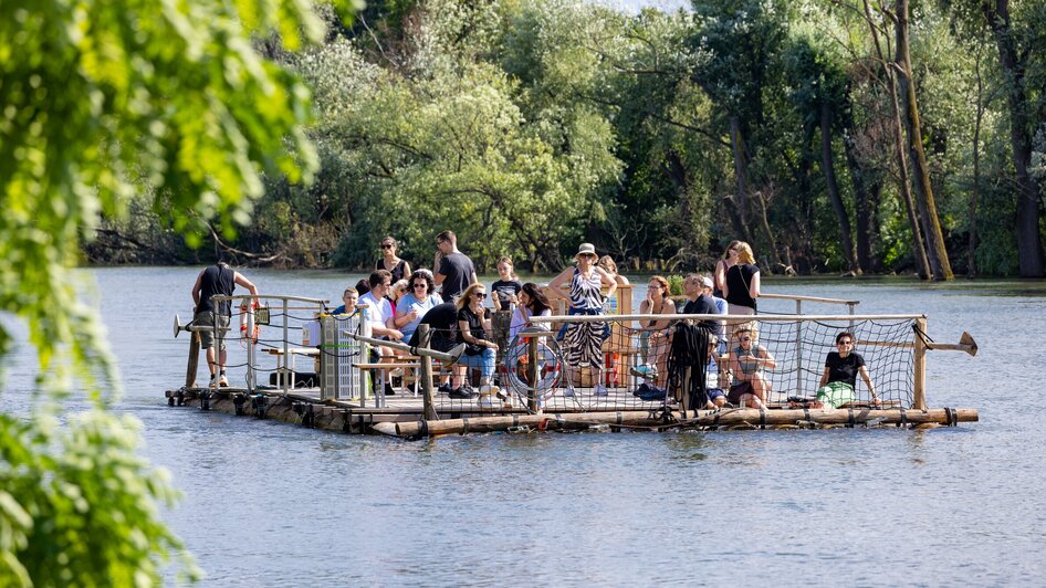 Die Flößerei I Floßlände am Stadtstrand beim Puchsteg I Graz | © Harry Schiffer