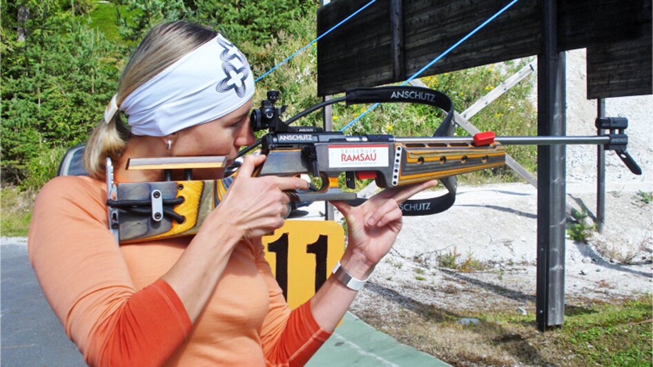 Kleinkaliber Biathlon mit erfahrenen Trainern.