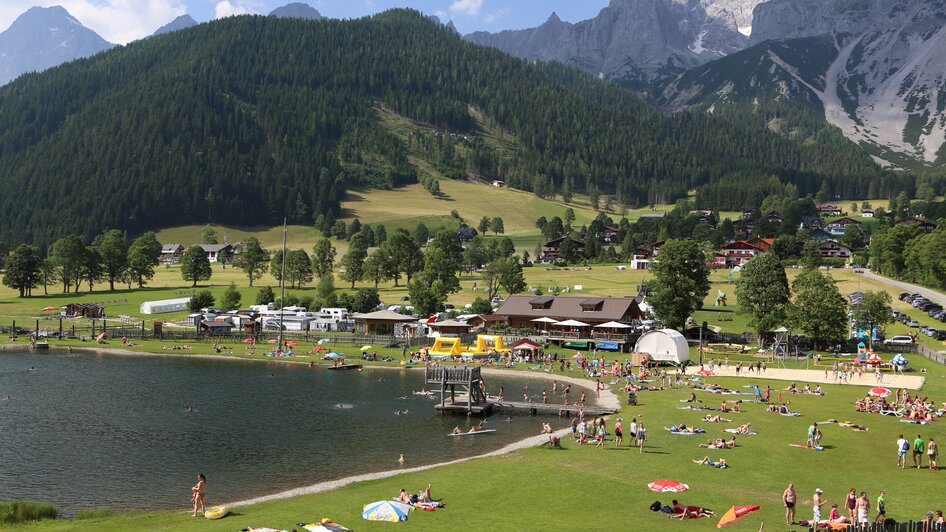 Liegewiese am Badesee Ramsau Beach