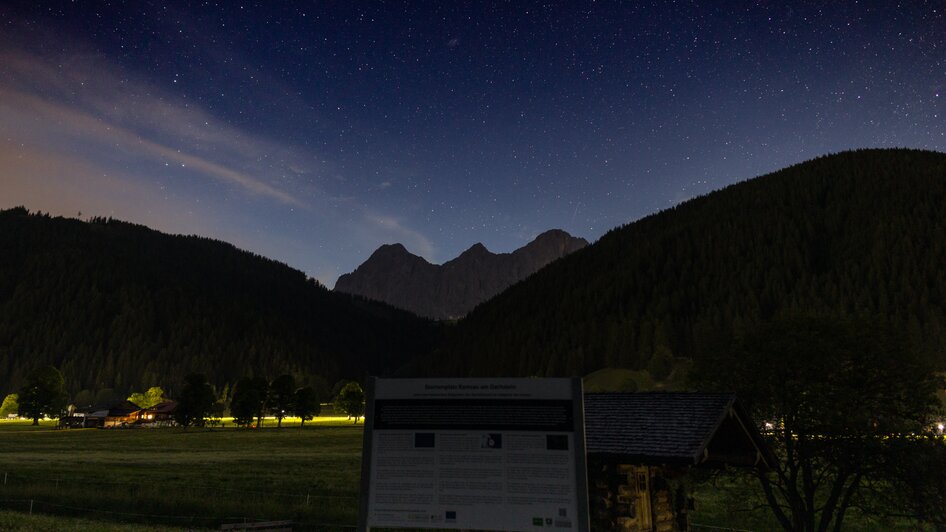 Sternenhimmel bei Nacht in der Ramsau 
